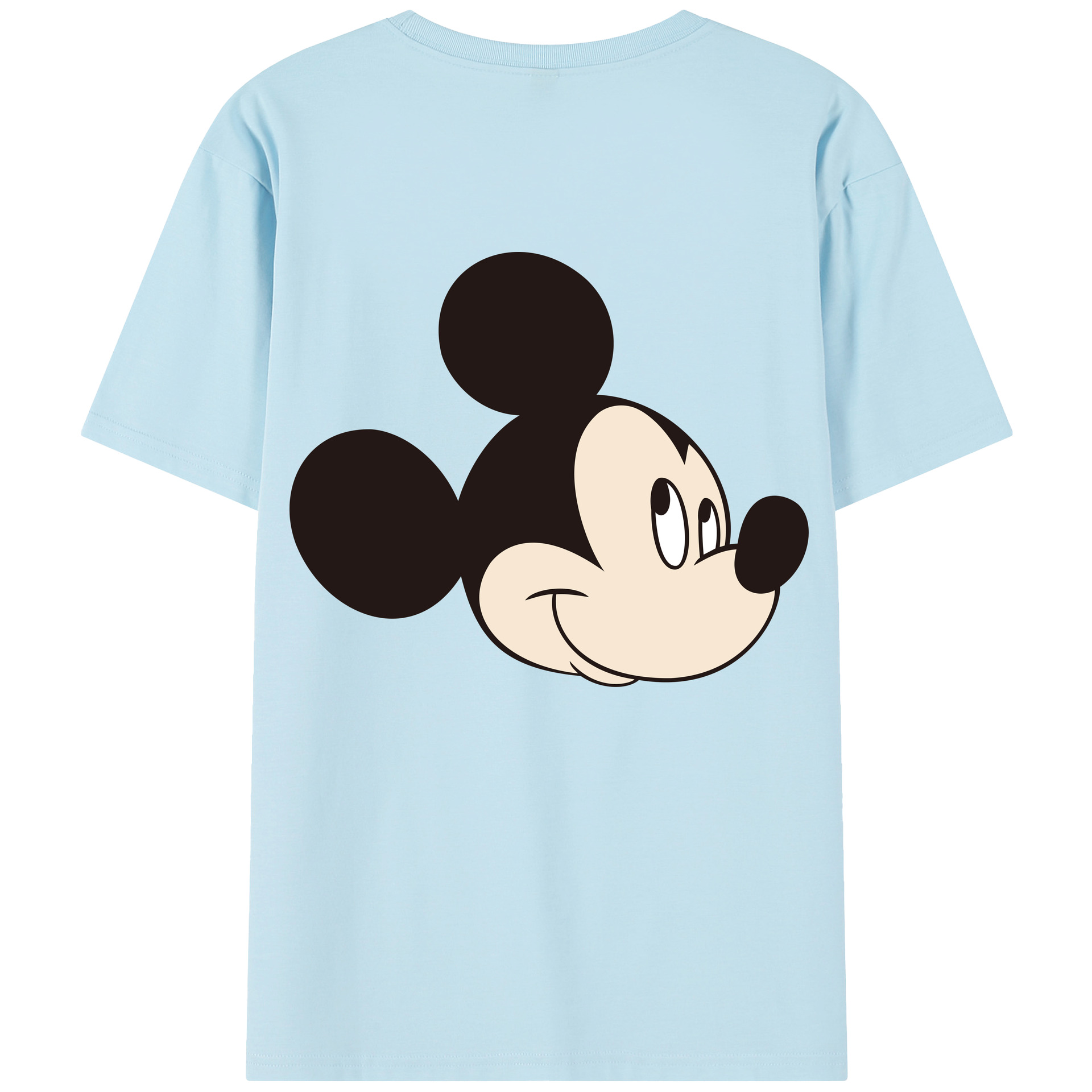 （画像用） ミッキーマウス Mickey Mouse 綿100％半袖Tシャツ（背面プリント）